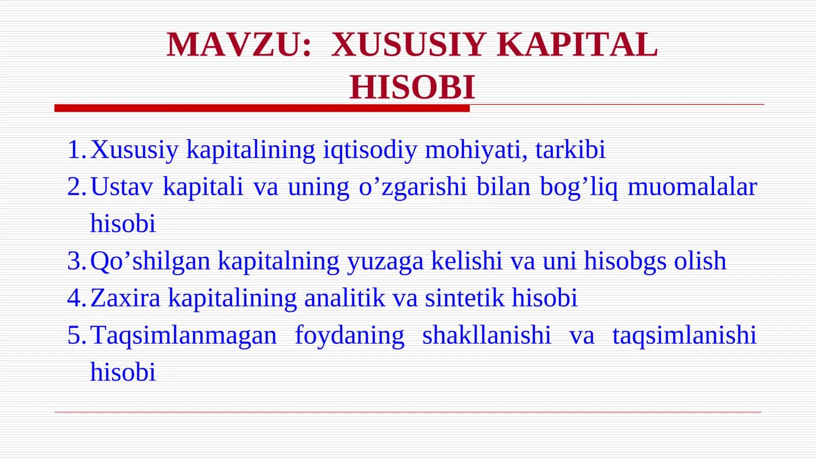 XUSUSIY KAPITALHISOBI 1