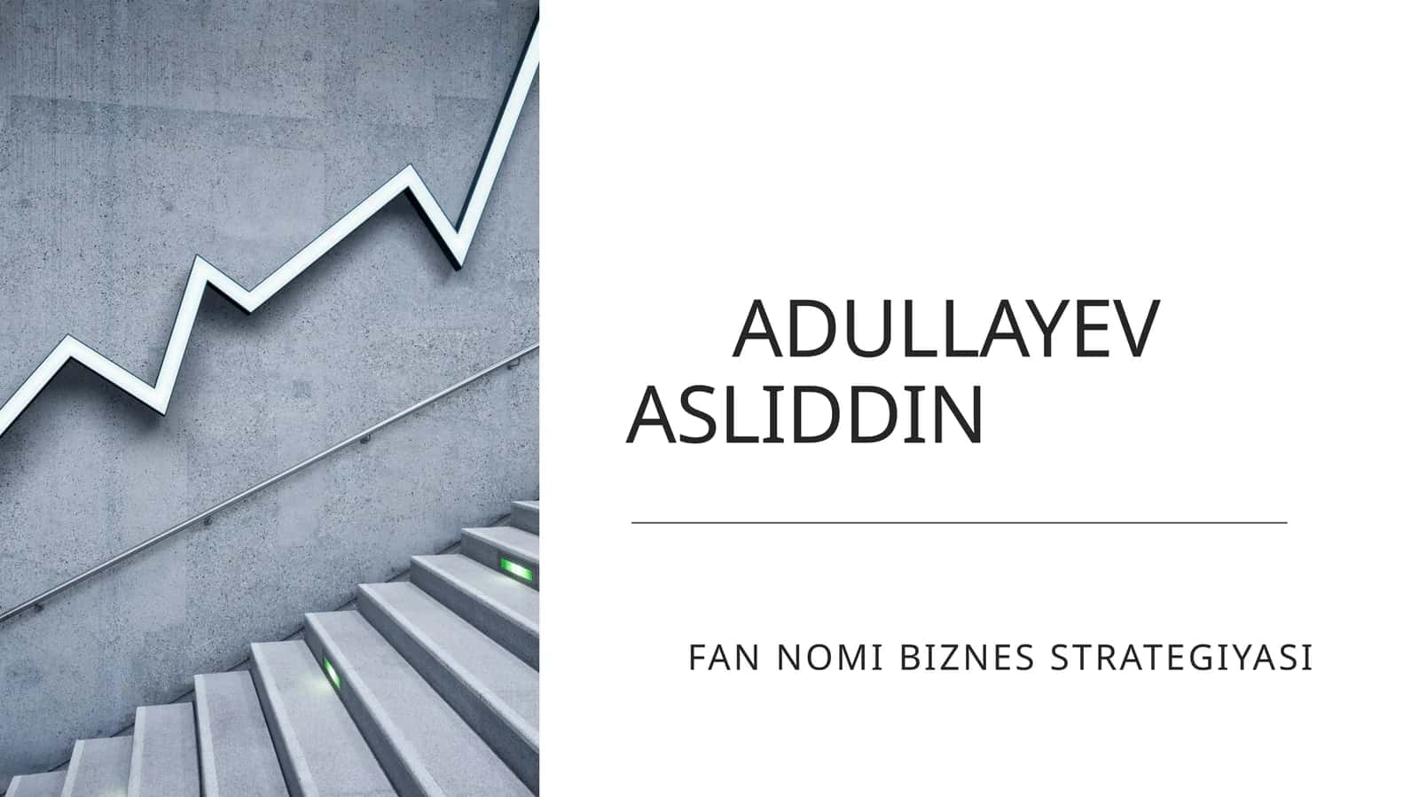 BIZNES STRATEGIYASI 1