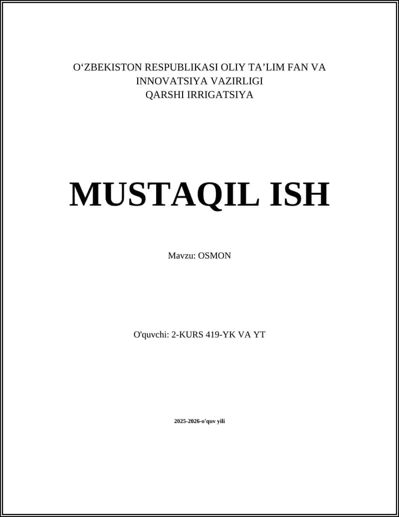 OSMON 1