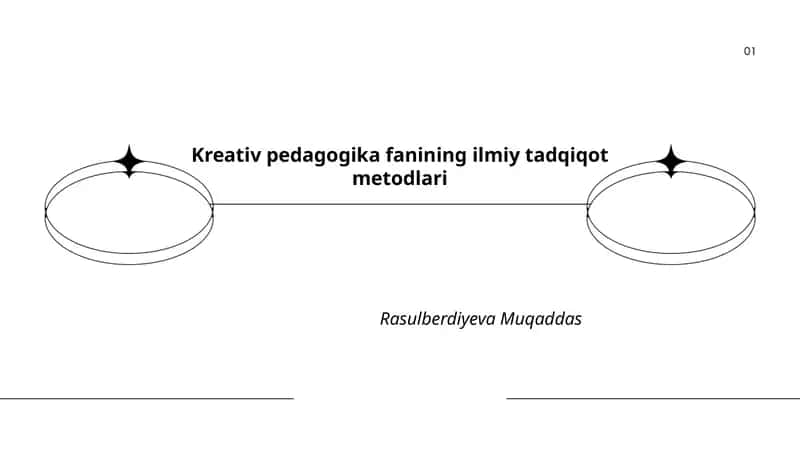 Kreativ pedagogika fanining ilmiy tadqiqot metodlari 1
