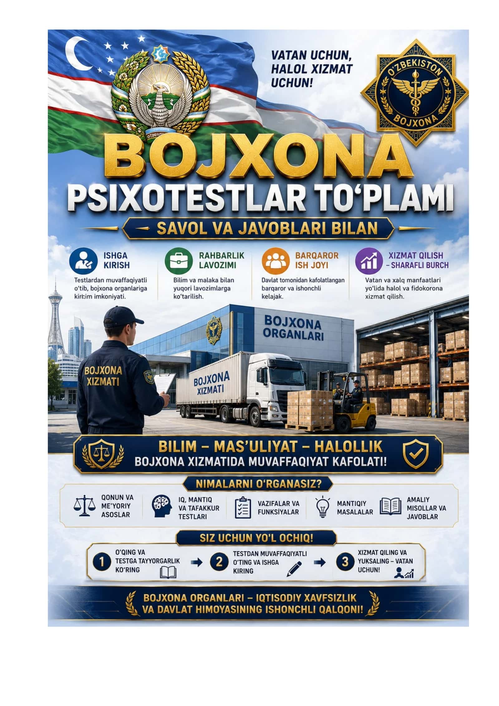 Bojxona test javoblari bilan 1