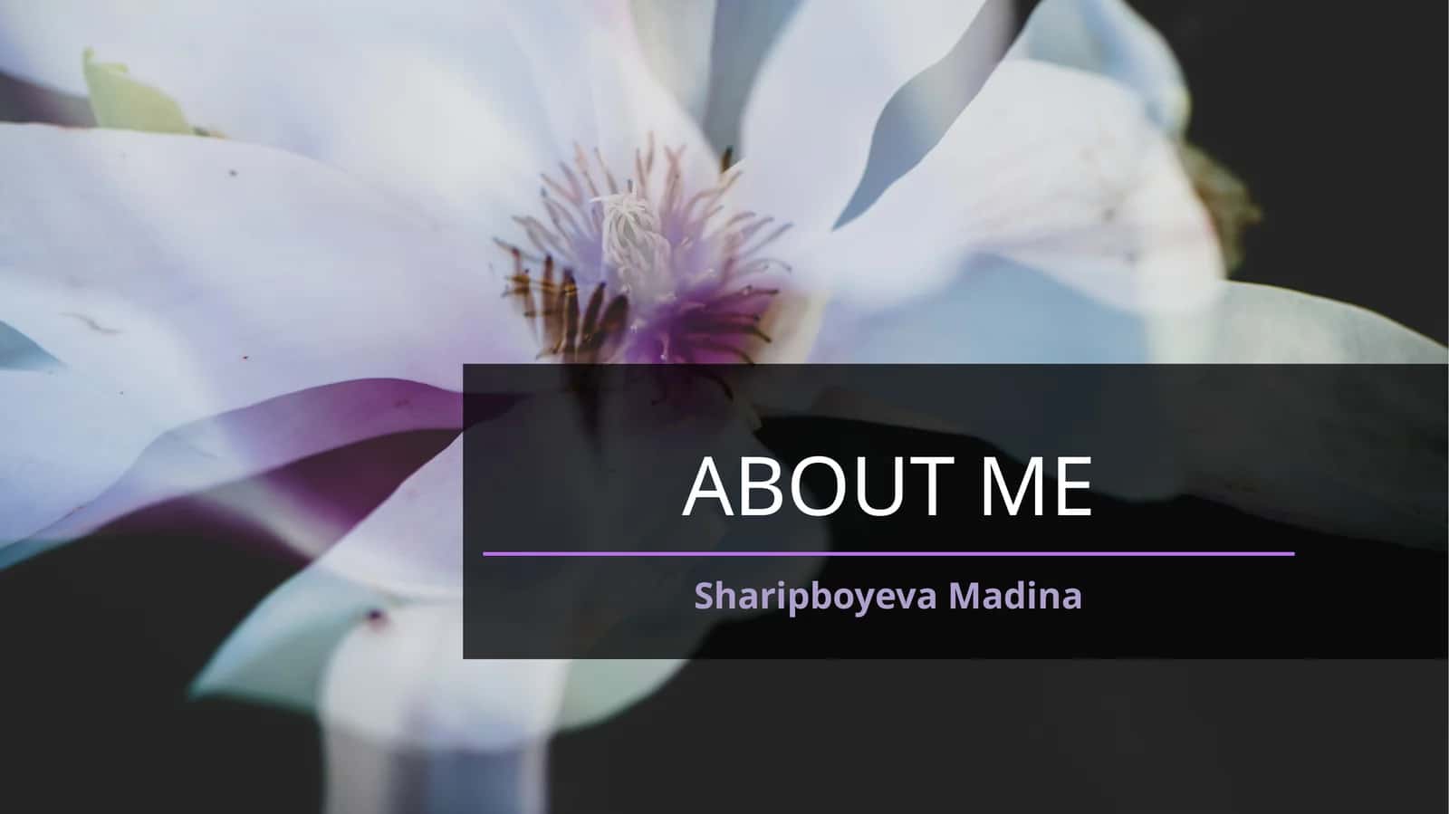 About me 1