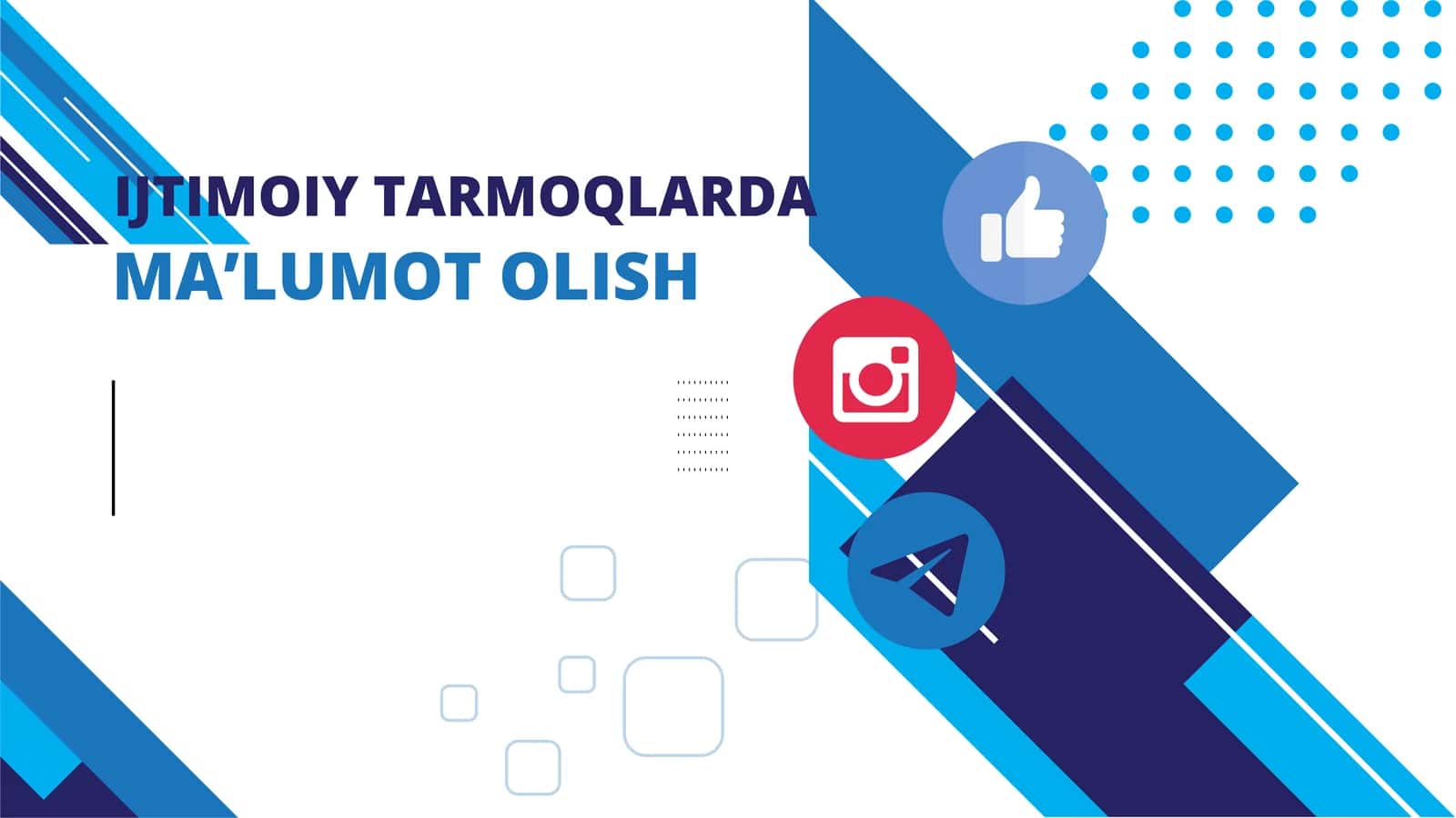 Ijtimoiy tarmoqlarda ma'lumot olish 1