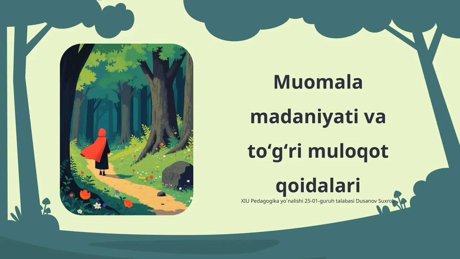 Muomala madaniyati va toʻgʻri muloqot qoidalari 1