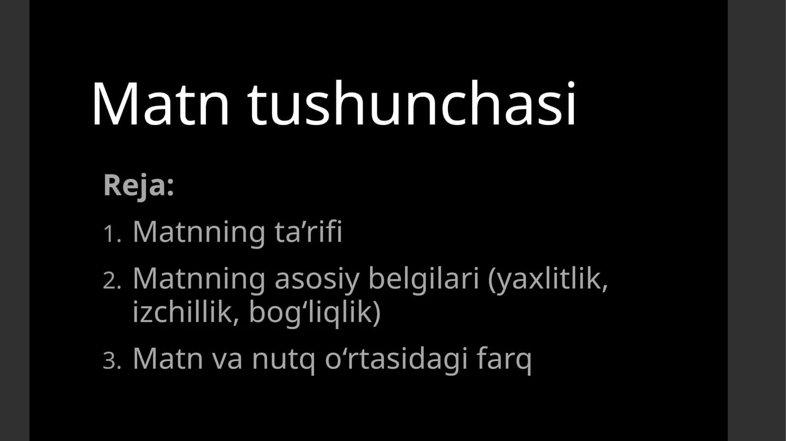 Matntushunchasi 1