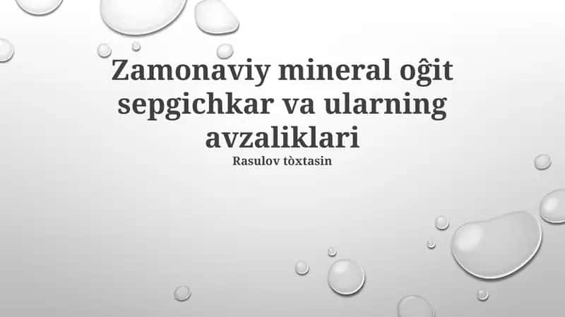 Zamonaviy mineral o'g'itlarni segish mashinalari 1