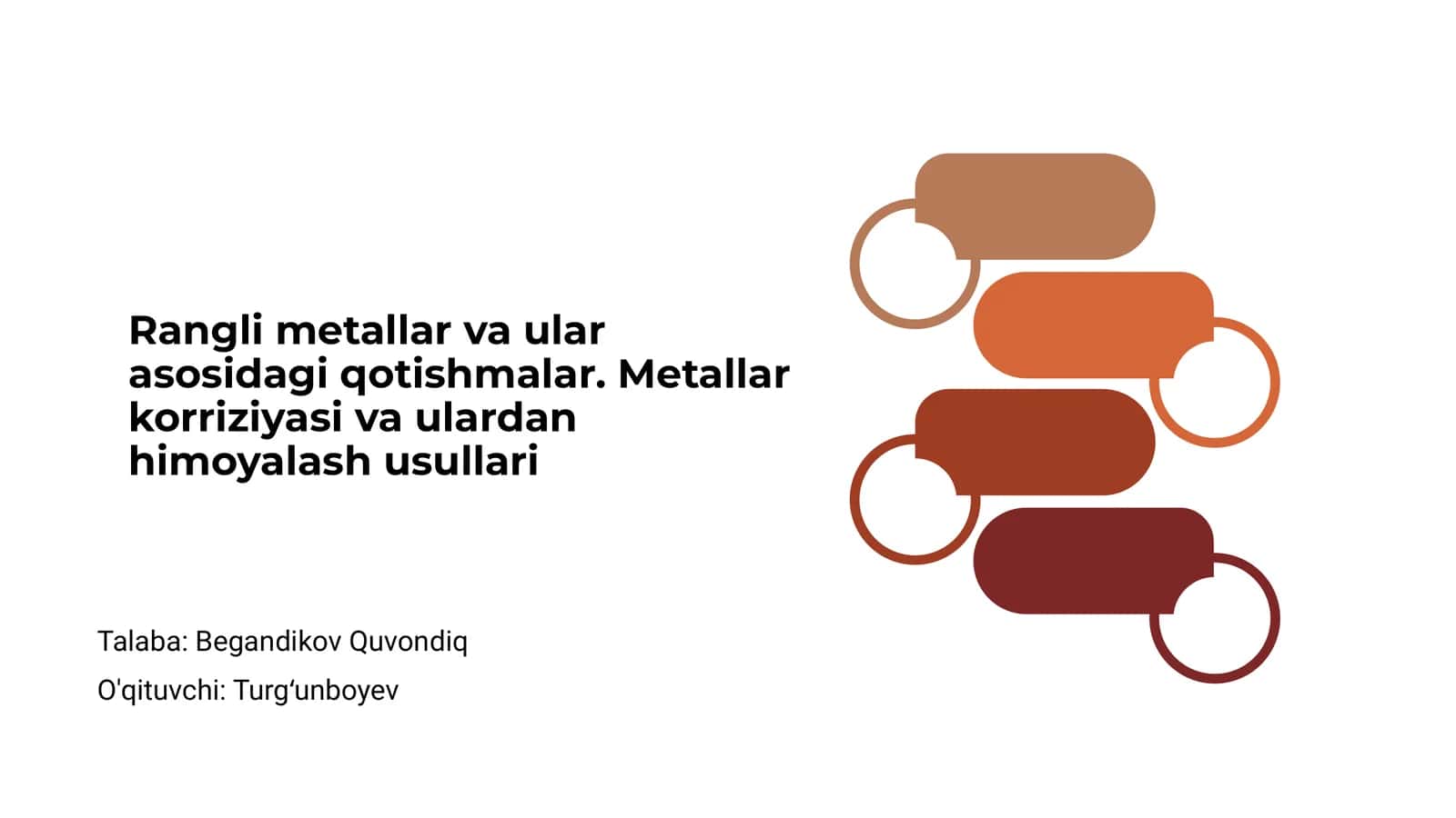 Rangli metallar va ular asosidagi qotishmalar 1