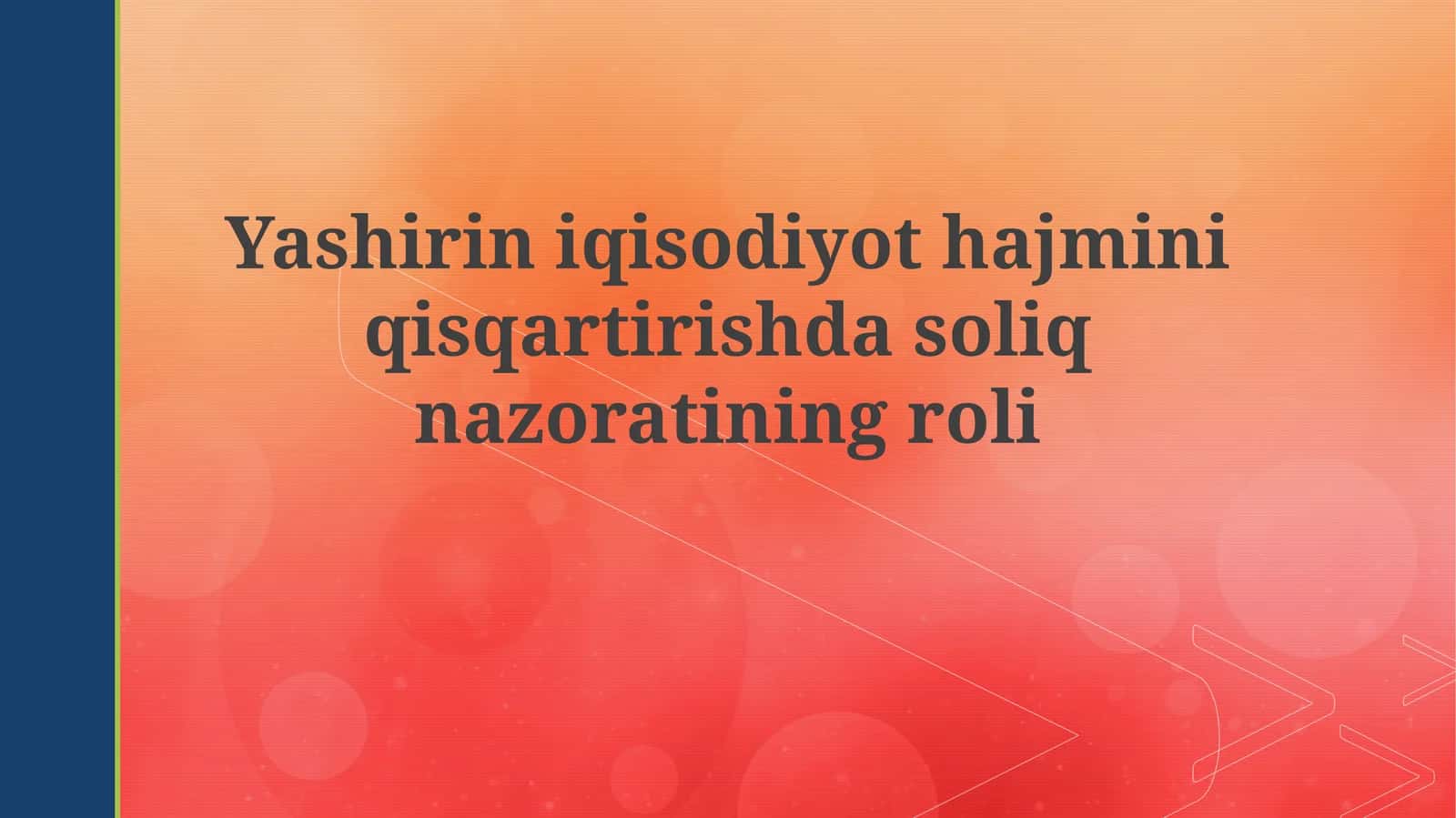 Soya iqtisodiyoti 1