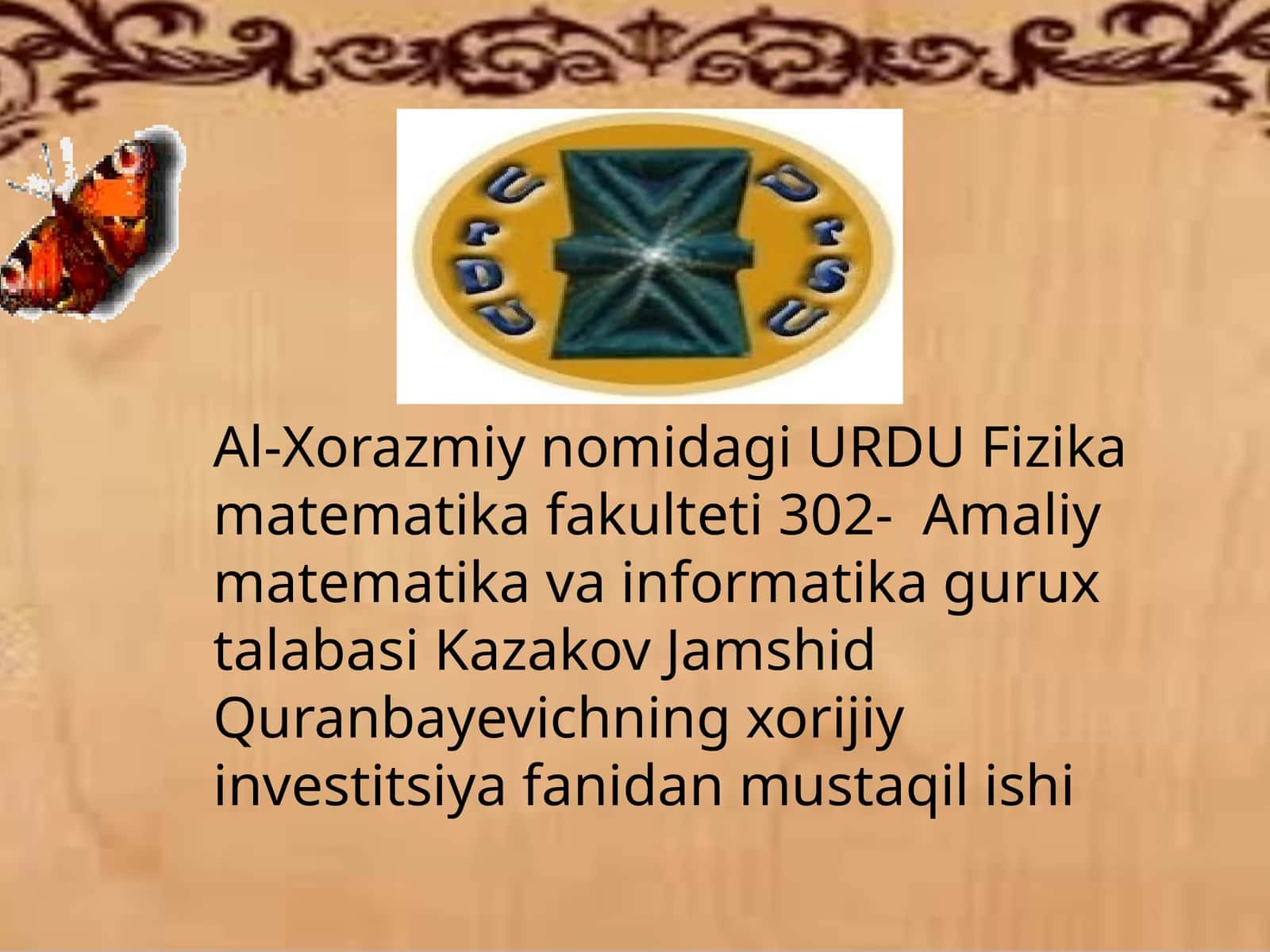 Xalqaroxizmat ko‘rsatish va servis bozorini tartibga solish 1