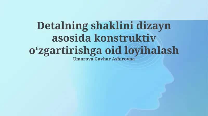 Konstruktiv modifikatsiya: ta'rif, ahamiyati va maqsadlari 1