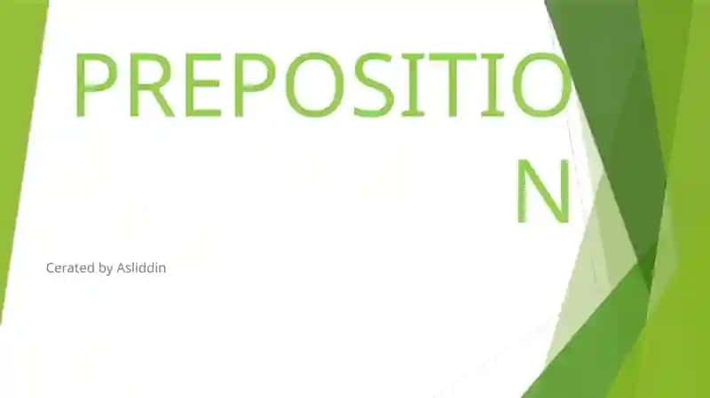 Prepositions