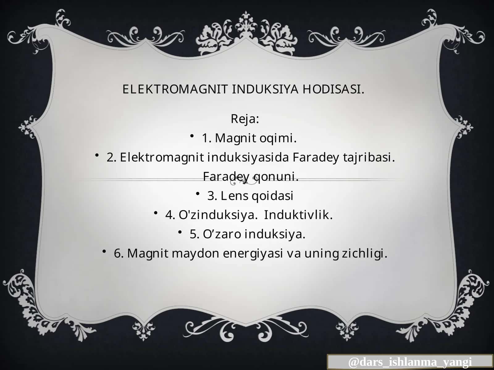 ELEKTROMAGNITINDUKSIYA HODISASI 1
