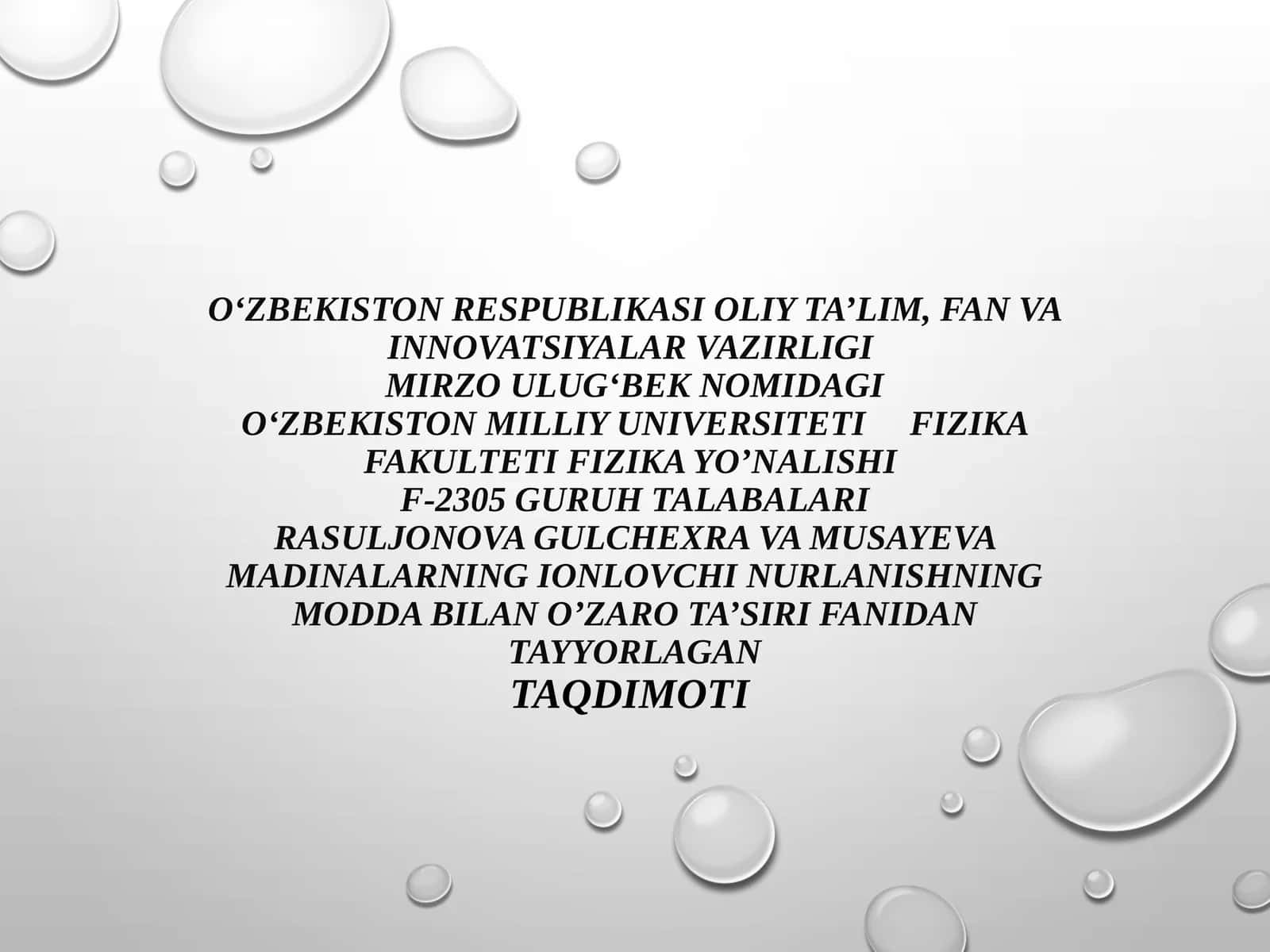 Elektronlarning modda bilan oʻzaro ta’siri 1