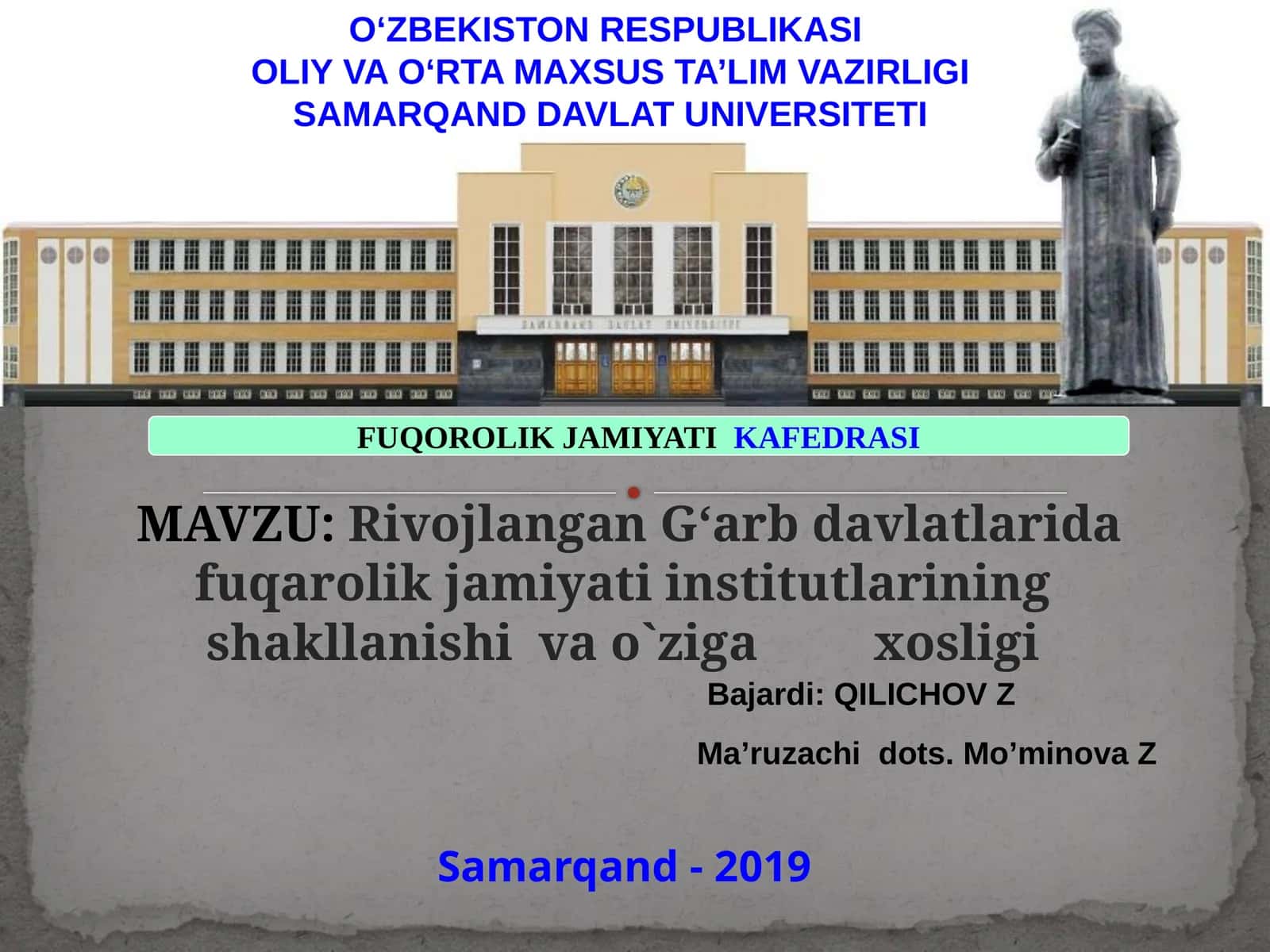 Rivojlangan G‘arbdavlatlarida Fuqarolik Jamiyati Institutlarining Shakllanishi va O‘ziga Xosligi 1