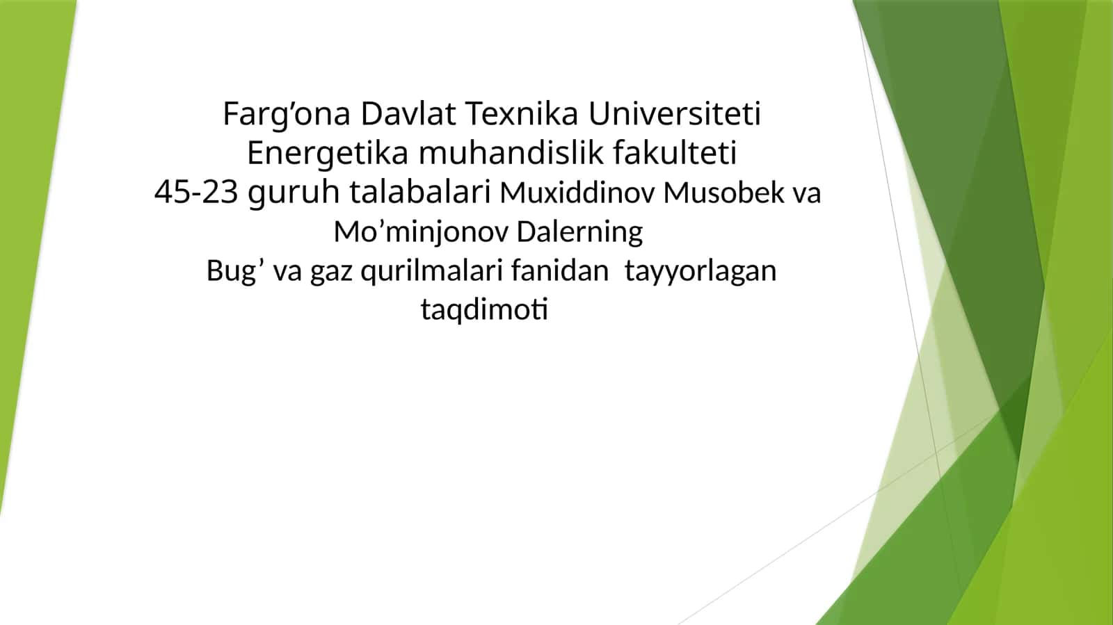 Bugʻgazqurilmalarida issiqlikni qaytatiklash texnologiyalari 1