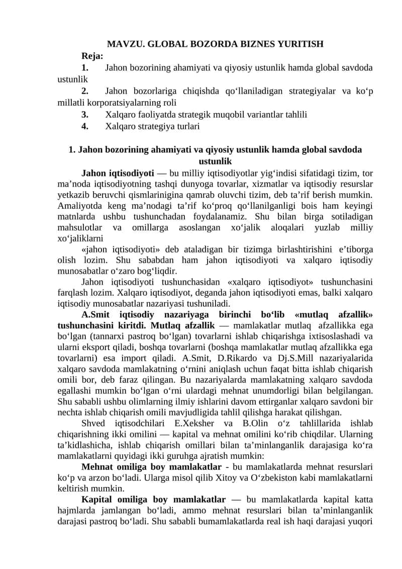GLOBAL BOZORDA BIZNES YURITISH 1