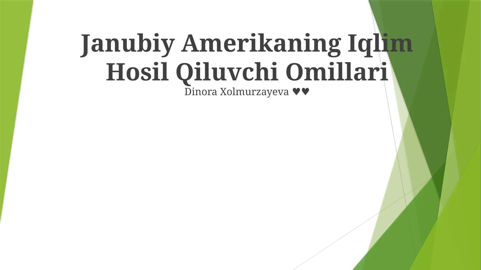 Janubiy Amerikaning Iqlim Hosil Qiluvchi Omillari 1