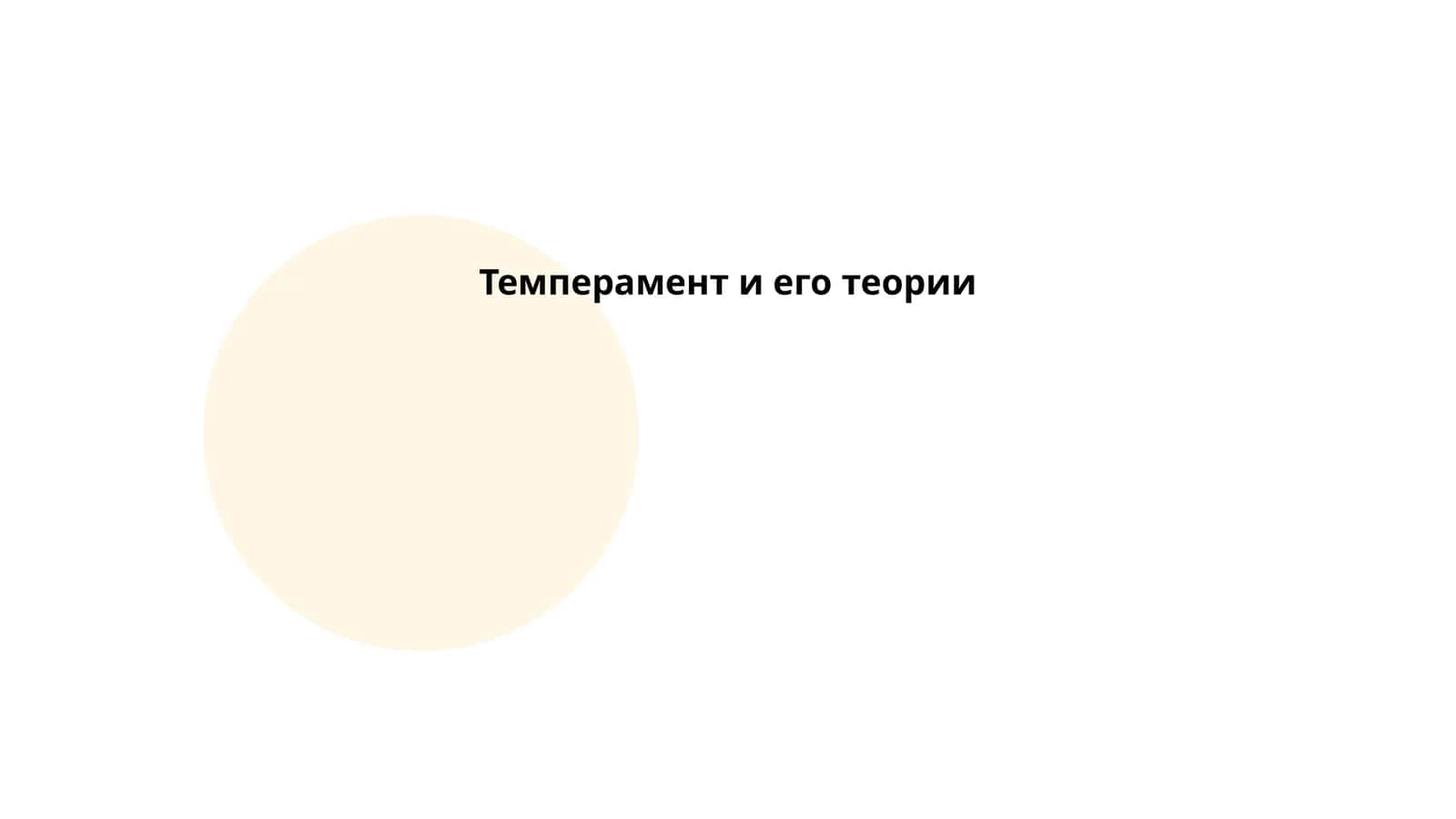 Темперамент и его теории 1