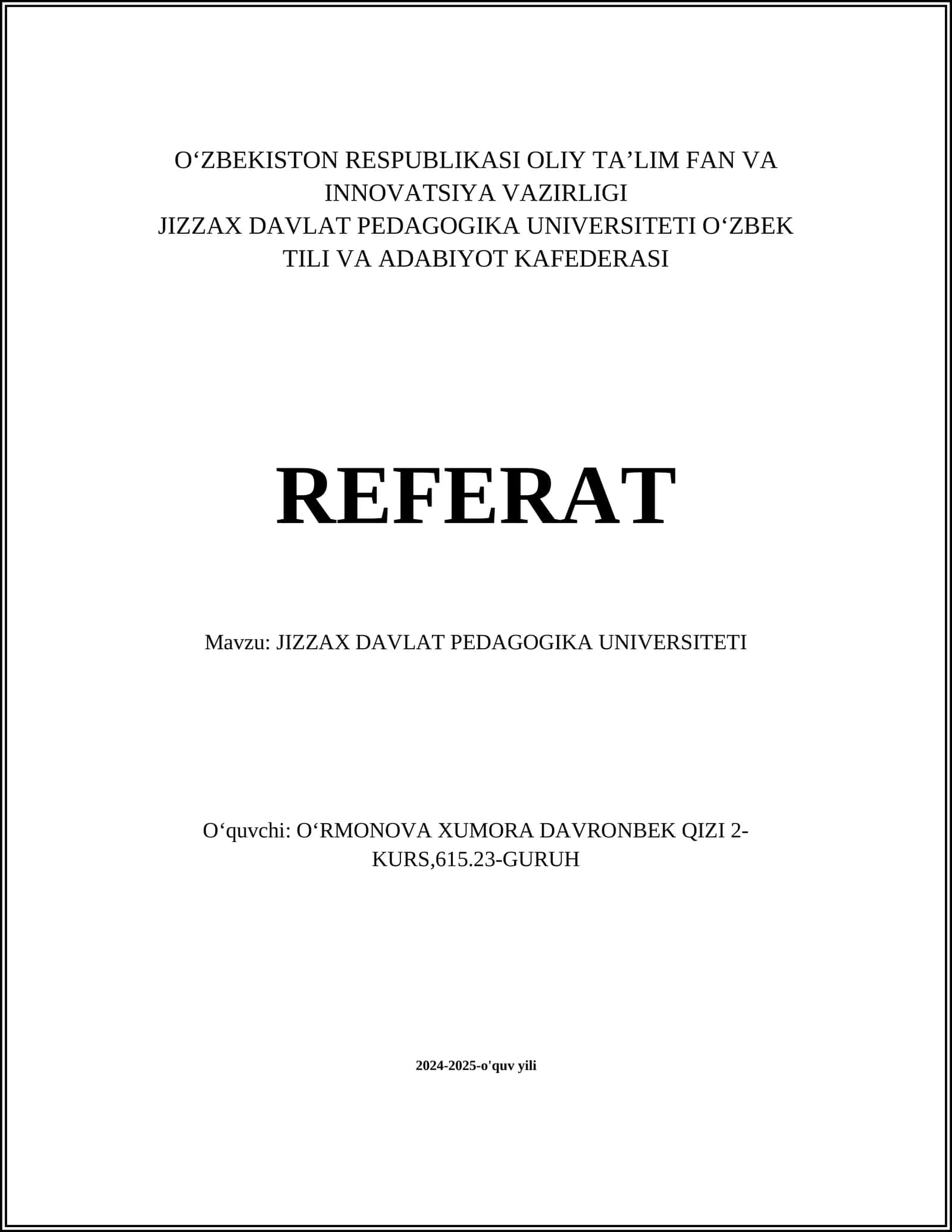 Jizzax Davlat Pedagogika Universiteti 1