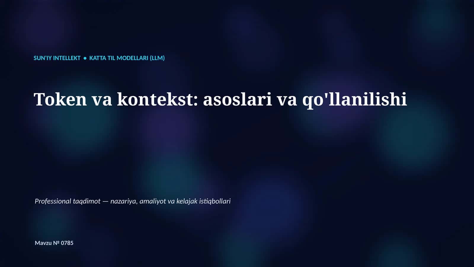 Katta til modellari (LLM) 1