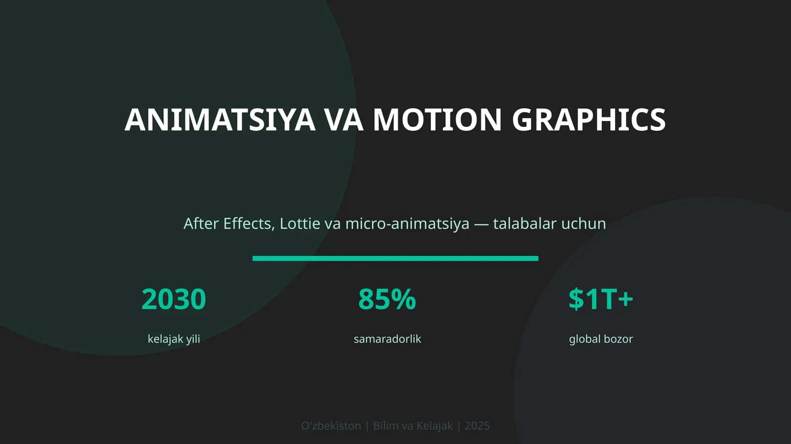 Animatsiya va motion graphics 1