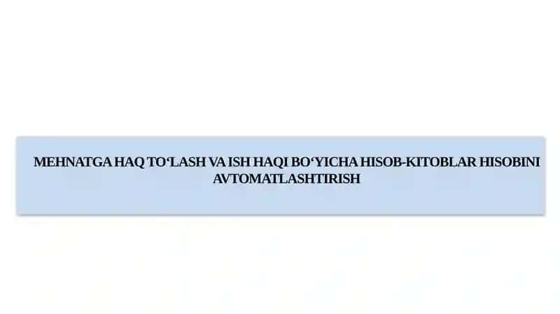 Ish haqiga ta'luqli hisobotlar
