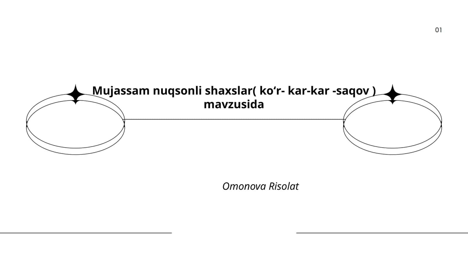 Mujassam nuqsonli shaxslar( koʻr- kar-kar -saqov ) 1