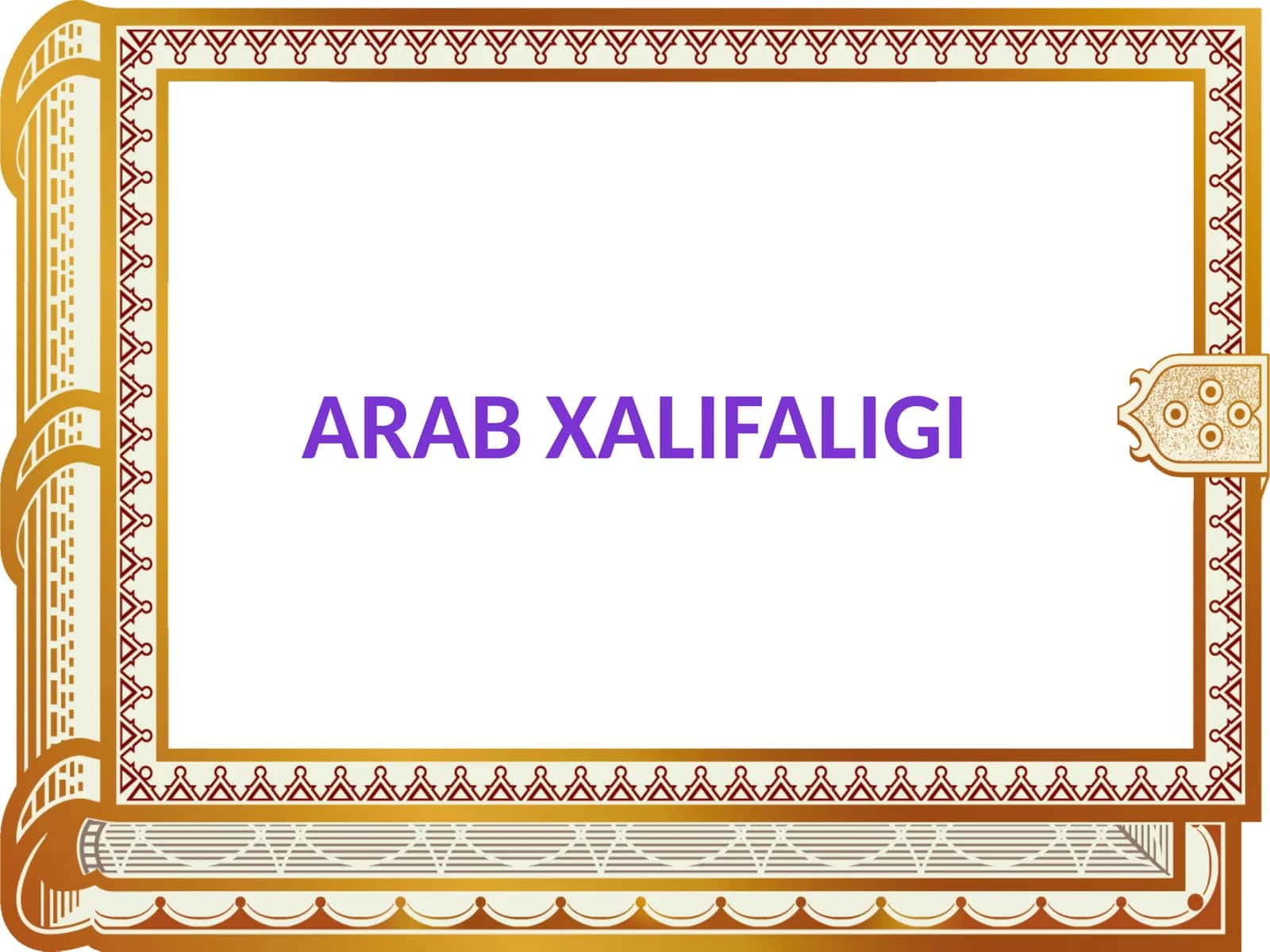 Arab xalifaligi 1