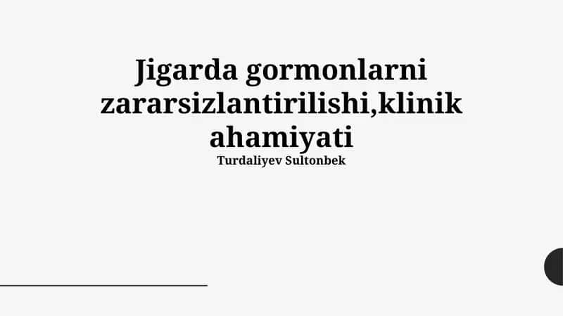Jigar gormonlarining neytrallashuvi 1