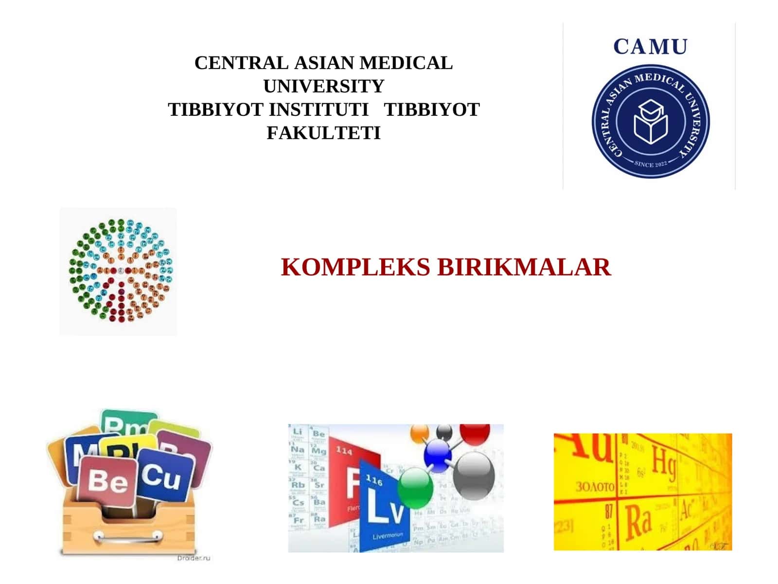 BIologik faol birikmalar kompleksi 1