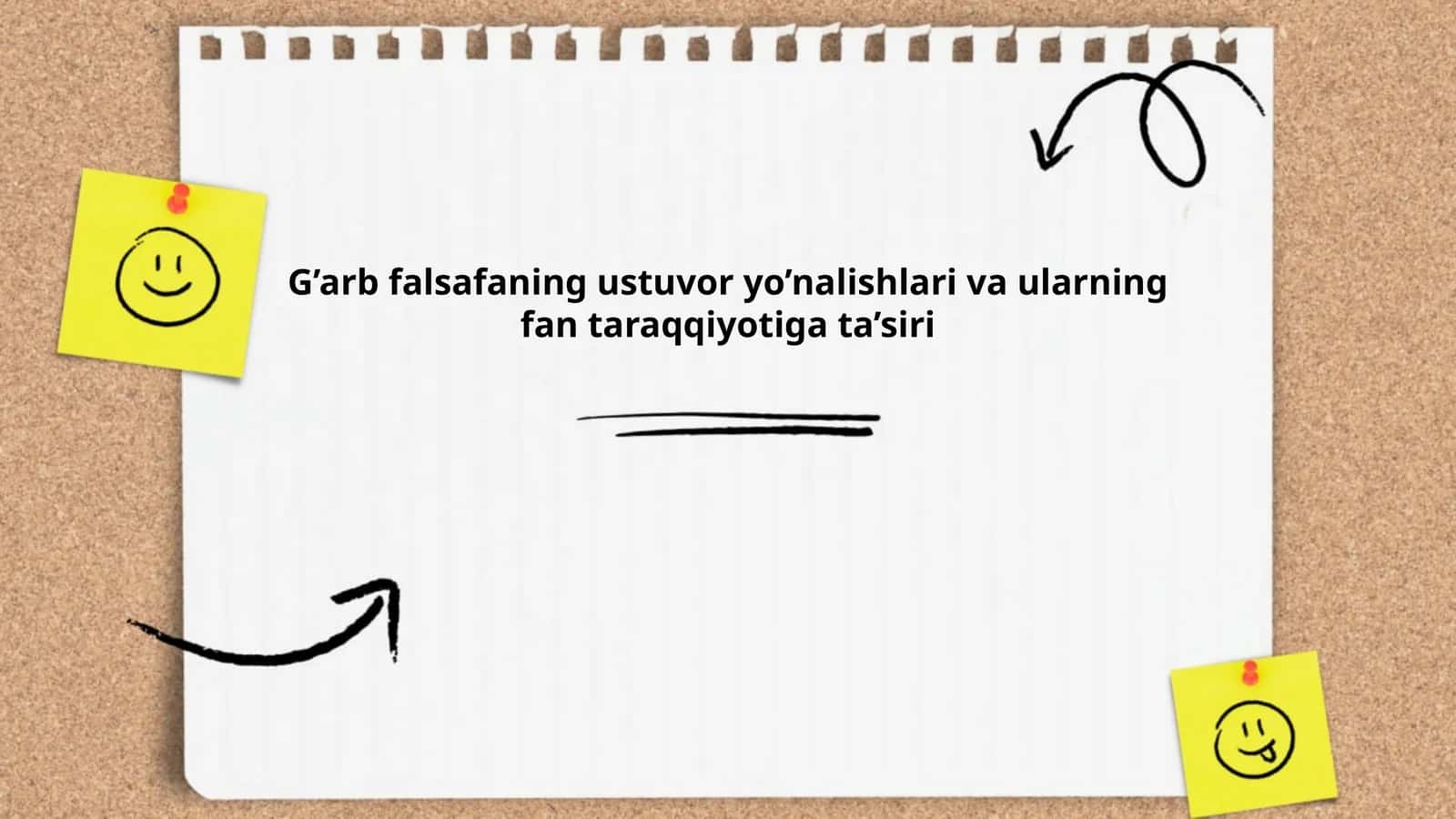 G’arb falsafaning ustuvor yo’nalishlari va ularning fan taraqqiyotiga ta’siri 1