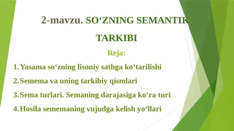 2-mavzu.SO‘ZNING SEMANTIK TARKIBI 1