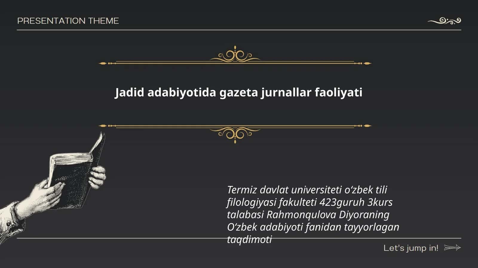 Jadid adabiyotida gazeta jurnallar faoliyati 1
