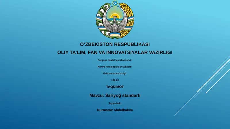 Sariyoğ standarti 1