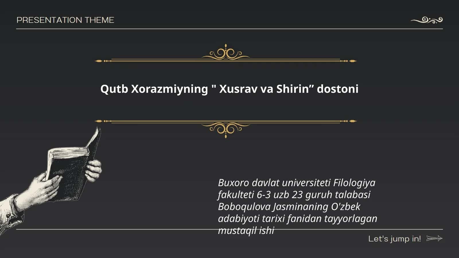 Xusrav va Shirin dostoni 1
