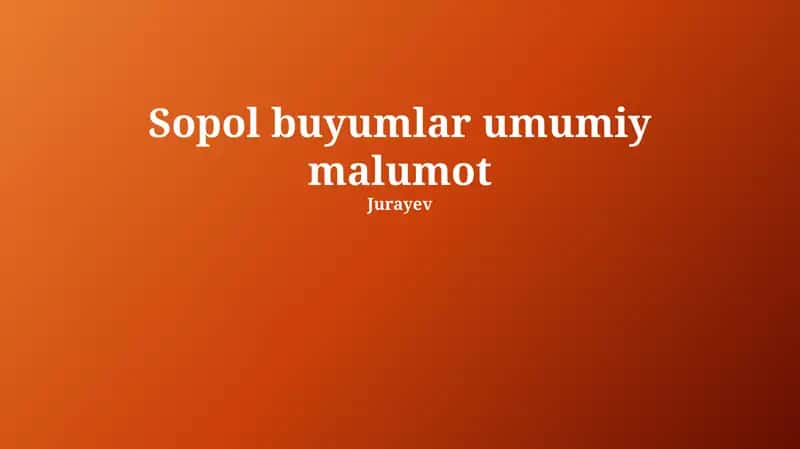 Iste'mol tovarlari turlari 1