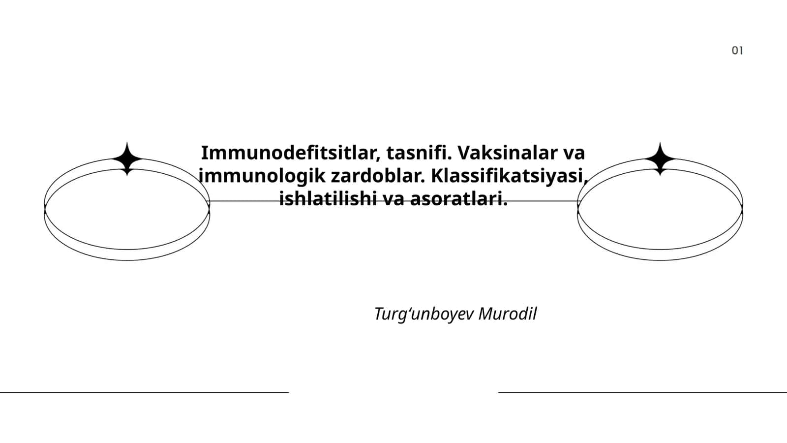 Immunodefitsitlar, tasnifi. Vaksinalar va immunologik zardoblar. Klassifikatsiyasi, ishlatilishi va asoratlari 1