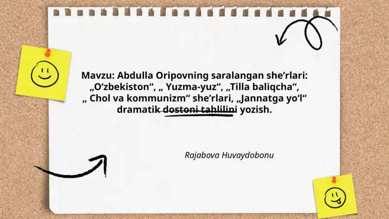 Abdulla Oripovning saralangan sheʼrlari 1