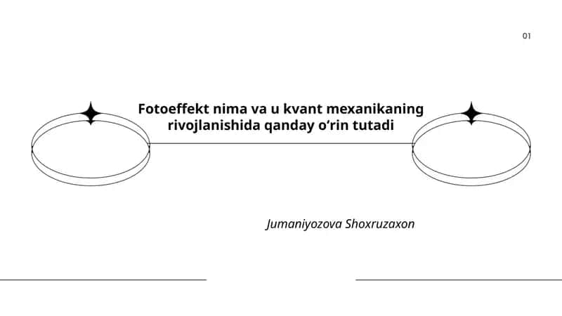 Fotoeffekt: taʼrif va asosiy hodisalar 1