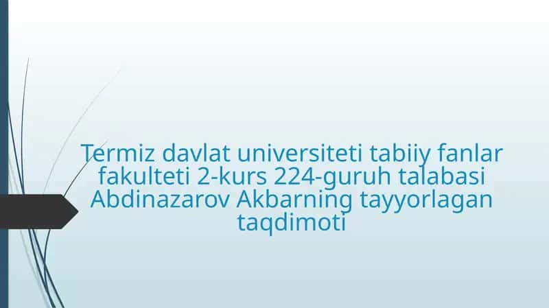 Xordalilarning muhim belgilari va ularning biologik ahamiyati. 1