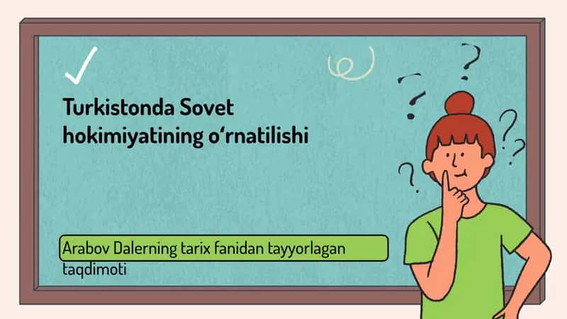 Arabov Dalerning tarix fanidan tayyorlagan taqdimoti 1