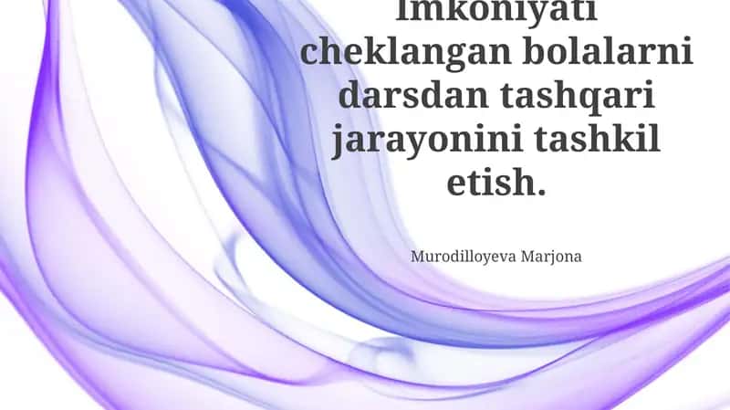 Inklyuziv muhit yaratish 1