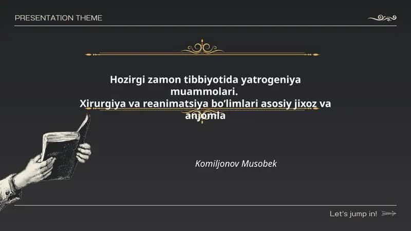 Hozirgi zamon tibbiyotida yatrogeniya muammolari 1