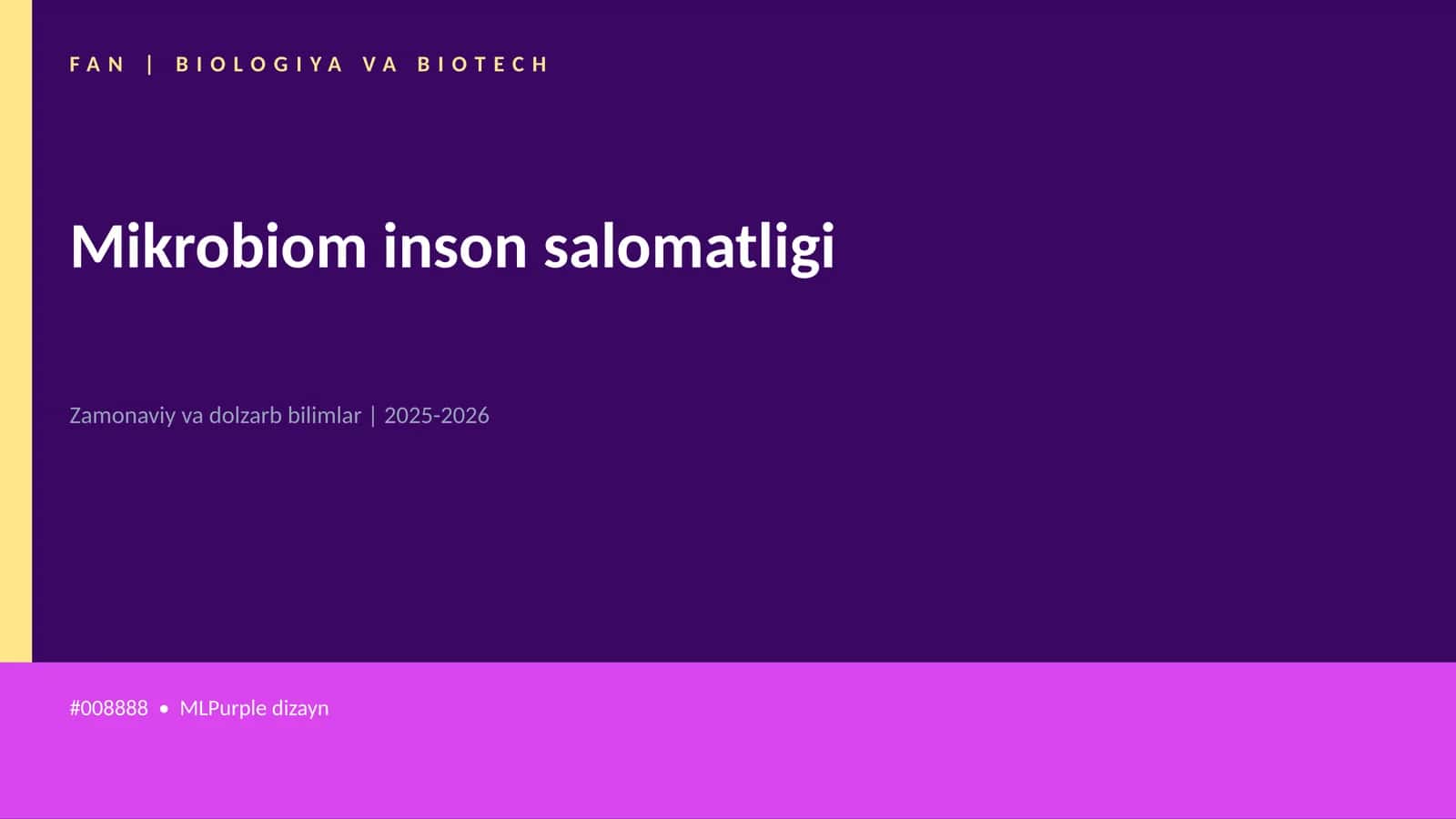 Mikrobiom inson salomatligi 1