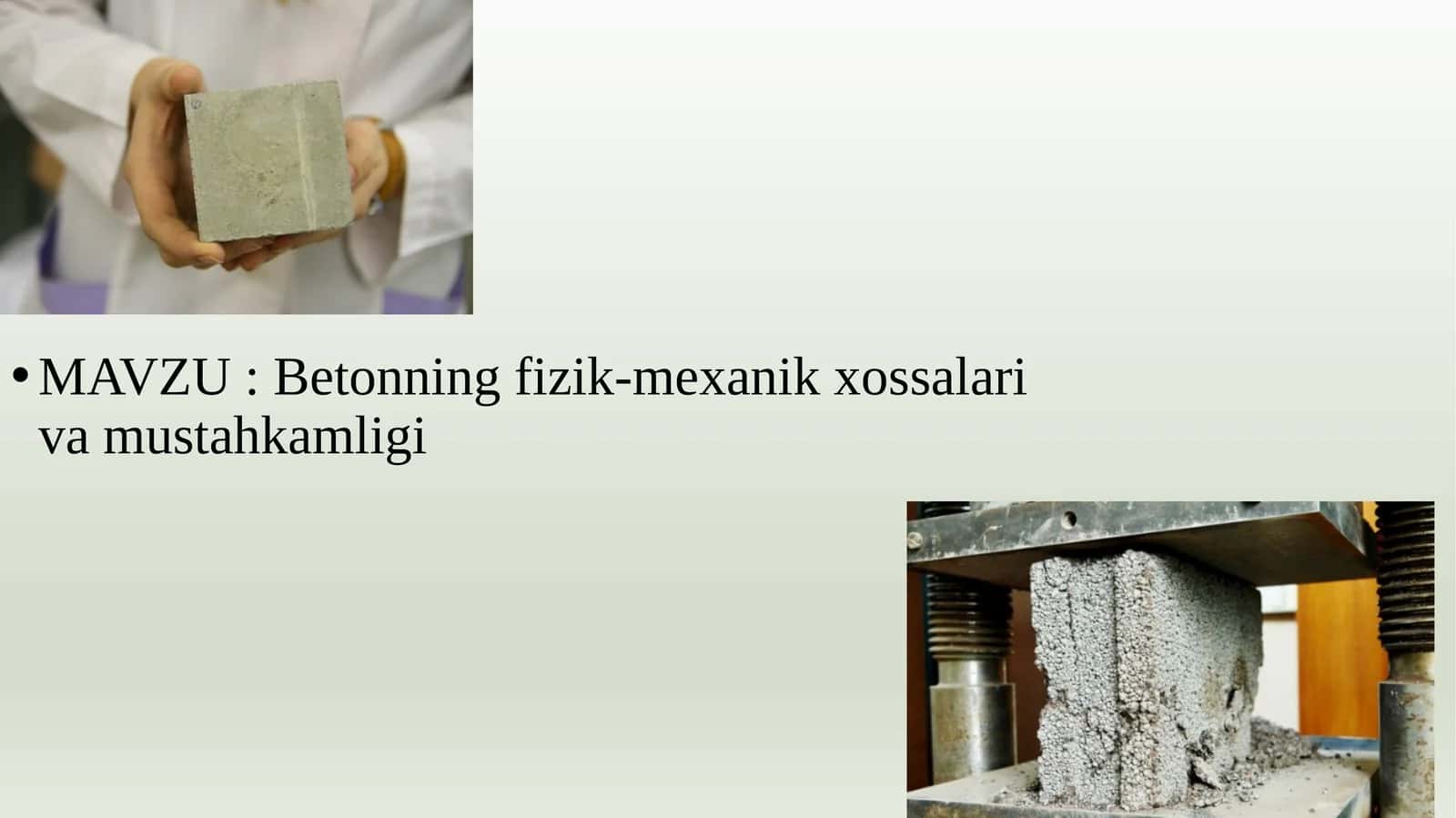 slayd beton xossalari 1