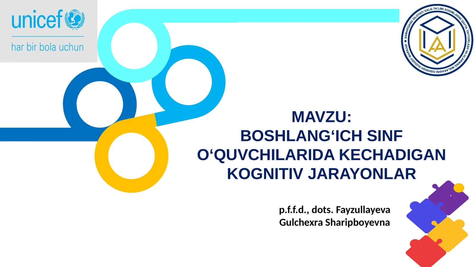 BOSHLANG‘ICH SINF O‘QUVCHILARIDA KECHADIGAN KOGNITIV JARAYONLAR 1