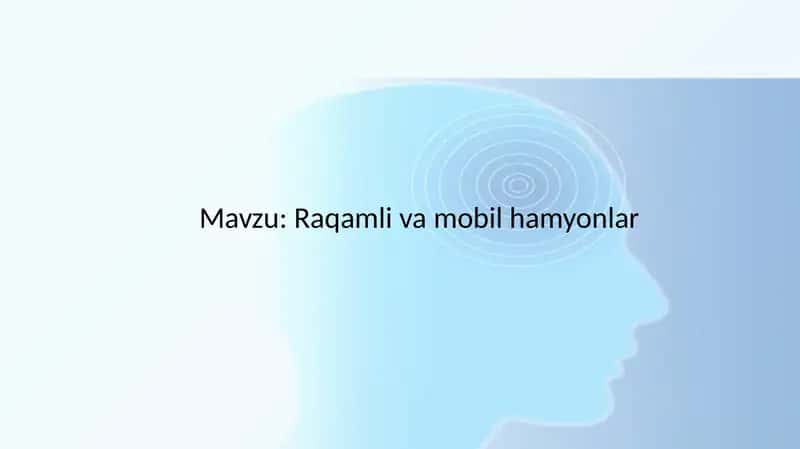Raqamlivamobilhamyonlar 1