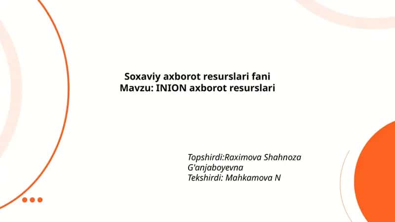 INION axborot resurslari 1