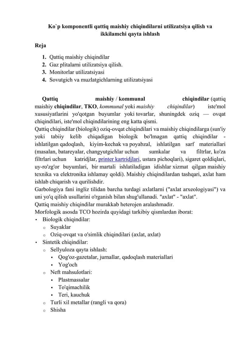 Qattiq chiqindilar 1