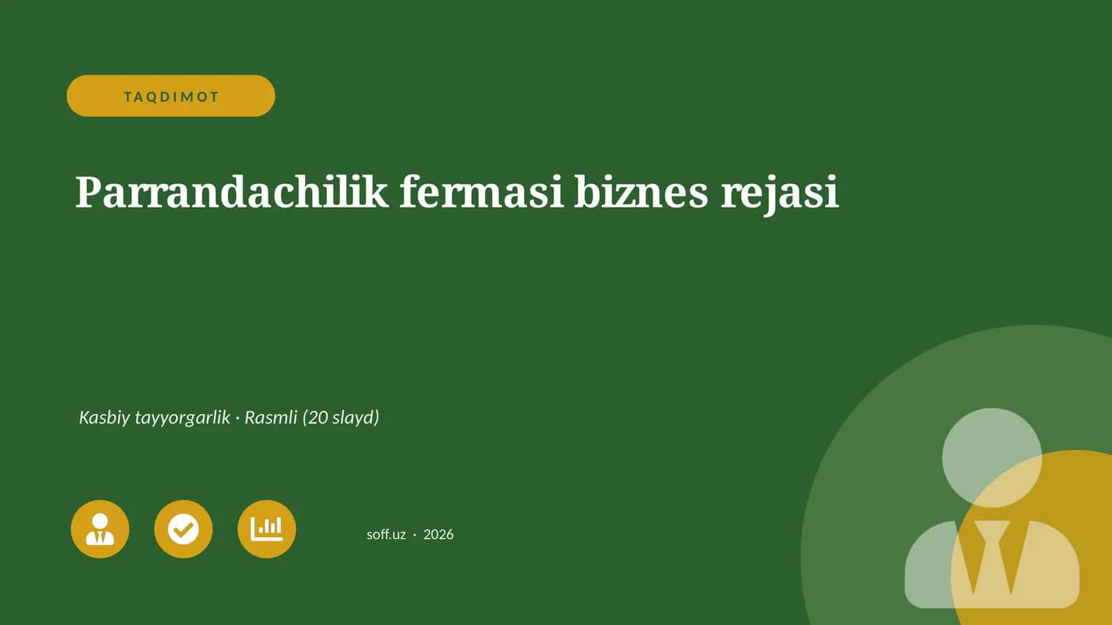 Parrandachilik fermasi biznes rejasi 1